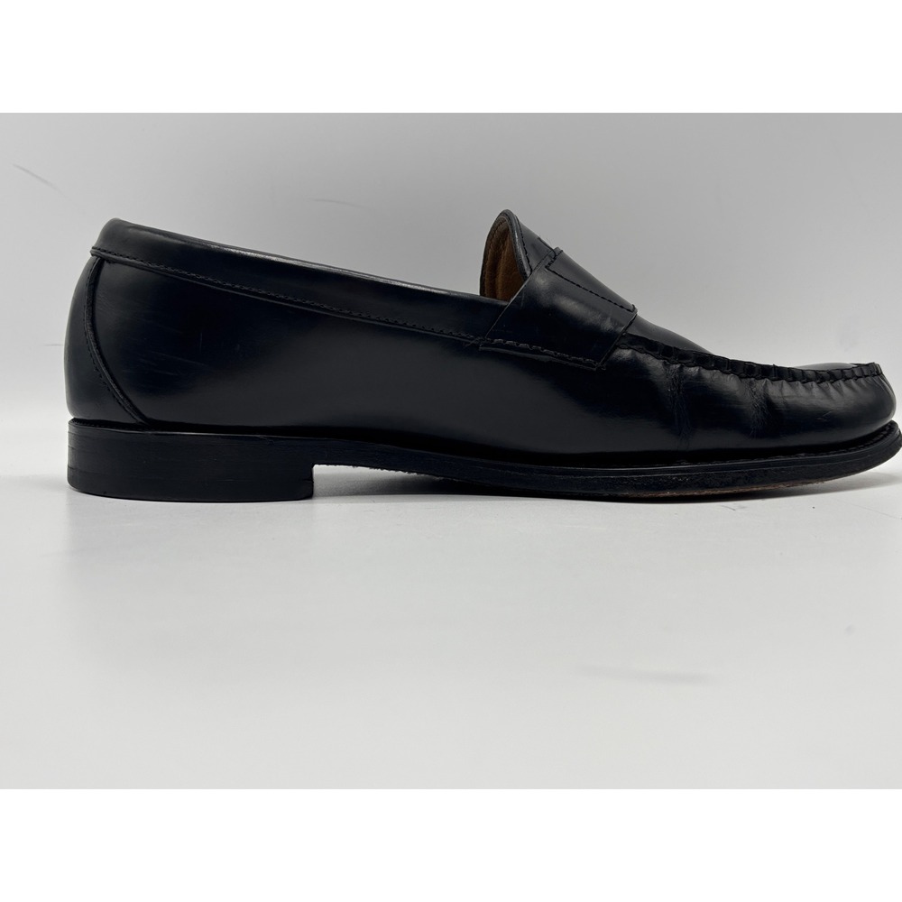 Brooks Brothers Men's Black Leather Penny Loafers Slip-On Dress Shoes Size 10 - Picture 9 of 13